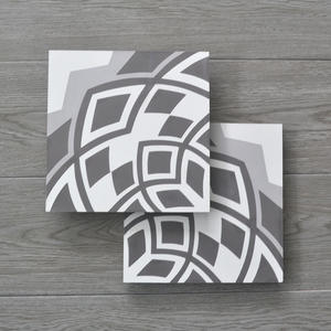 Azulejo de cemento encástico, azulejos hechos de cemento en Vietnam, alta calidad, exportación a EE. UU., tonos blanco y negro - Product Image 4