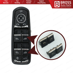 BDP643 4 Miếng Cửa Sổ Nút Chuyển Đổi Chính Cho <span class=keywords><strong>7PP959858R</strong></span> <span class=keywords><strong>DML</strong></span> - Product Image 2