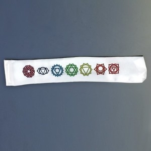 Energy Chakra Symbol pochette longue | Chakra imprimé longue pochette en velours bijoux pierre emballage cadeau - Product Image 2