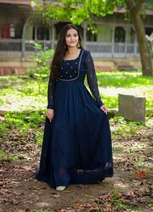 ชุดเดรสงานปาร์ตี้ปักสวยงามของผู้หญิง,เดรสสุดเก๋แขนยาวผ้าซาตินลายจิ้งจอกเป็นทางการลำลองหรูหรา Rama Green - Product Image 5