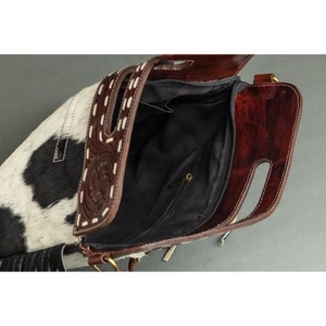 LW Vintage <b>Small</b> Handbag Women's Leather Hobo Fringe Cross Body Tassel <b>Purse</b> Dress Style Saddle Shoulder Sling Bag - Product Image 5