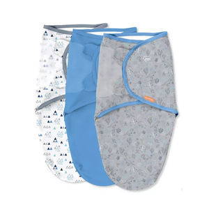 Premium Quality Custom Logo Design 100% Organic Cotton Adjustable <b>Swaddle</b> Wrap - Product Image 1