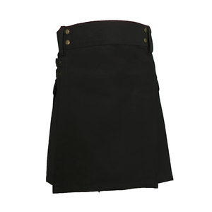 High Quality Custom Logo 8 Yard Royal Stewart Tartan Mens Kilt Best Highland Wear Decent Black Colour - Product Image 2