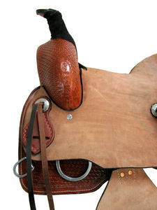 Selle anglaise en cuir véritable de qualité supérieure pour Ranch Horse Western Roping Différentes tailles 14-18 \ "Plusieurs couleurs disponibles - Product Image 5