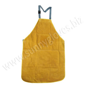 Delantal de soldadura de cuero resistente, retardante de llama, disponible en cantidad a granel barata - Product Image 3