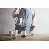 Ceraful Papierloser Keramik-Kaffeefilter mit Ständer für 3 bis 5 Tassen HASAMI Nagasaki Hergestellt in Japan