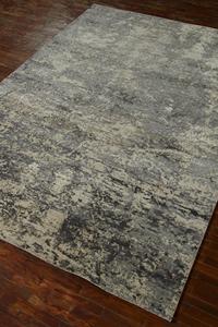 Jaipur-alfombras persas anudadas a mano para sala de estar, lana de marfil y seda de Bambú - Product Image 2