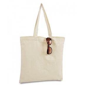 กระเป๋าผ้าแคนวาสแบบเรียบใช้ซ้ำได้กระเป๋าถือผ้าฝ้ายออร์แกนิก100% - Product Image 1