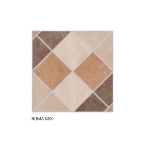 Carreaux de sol en porcelaine décoratifs en pierre de couleur orange 40x40cm - Product Image 2