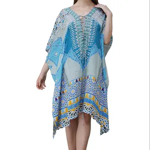 Nueva temporada Mujer Vestido corto de playa Ropa de verano Vestido corto de una pieza de fabricante indio - Product Image 1