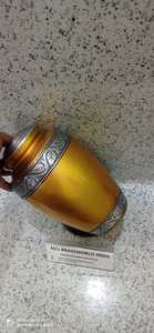 Suministros funerarios de cremación con grabado de hoja de aluminio, urna de cremación de alta calidad, Brassworld, India - Product Image 3