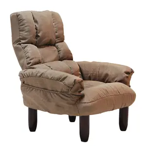 Modern Furniture Solid Wood folding fabric recliner bed sofa couch living room sofa adjustable Backrest Headrest