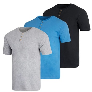 Camiseta de Algodón para Hombre, Corte Ajustado, Cuello Redondo, Manga Corta, Color Sólido, Dorado y Blanco, Informal, Tejido de Punto, Transpirable - Product Image 6