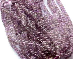 ลูกปัดพลอยอะเมทิสต์สีชมพูแบบหลวมอัญมณีธรรมชาติสำหรับทำเครื่องประดับ - Product Image 3