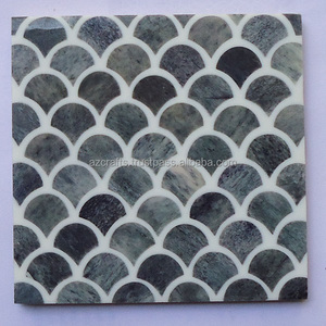 Wholesale Classic Square Pattern Bone Inlay Coaster <b>Set</b> <b>PC</b> Material Tea Cup Coffee Mug Mat/Pad for Home Kitchen Use for Hotels - Product Image 5