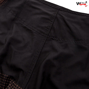 Brown logo custom sublimation printing shorts split for men mma gear - Product Image 6