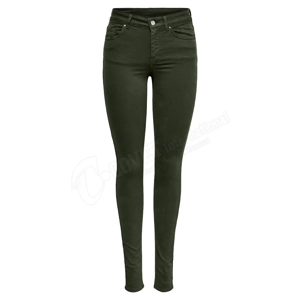 Pantalon en jean pour femme, coupe ajustée, vert militaire, pantalon à jambes larges, jean tendance pour homme, nouvelle collection