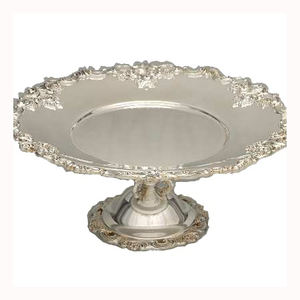 ที่วางเค้กสุดหรูอุปกรณ์ตกแต่งเค้กโลหะสำหรับงานเลี้ยงวันเกิดใช้ตกแต่งเค้กร้านอาหารโรงแรม - Product Image 1