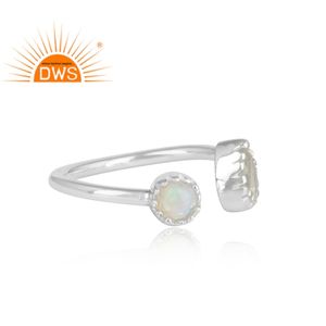 Anillo de Piedra Preciosa de Amatista Verde Ópalo, Plata de Ley 925, Proveedor de Joyería, Colección Clásica - Product Image 3