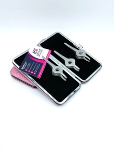 Haute Qualité Meilleure Arrivée Cercle Moyen Conception Pleine Argent Sourcils Pince À Épiler En Acier Inoxydable Avec Votre Propre Logo Beauté Instrument - Product Image 4