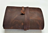 Grand journal vintage fait à la main taille A5 marron couverture rigide logo imprimé personnalisé en cuir Pu cahier de journal d'écriture ensembles de fabricant