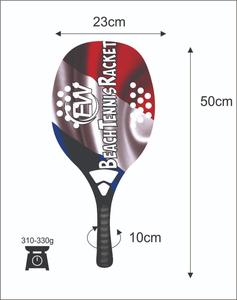 Raquetas de tenis de playa, de vidrio de carbono personalizado, pala de playa, con sus logotipos y combinaciones de colores - Product Image 3