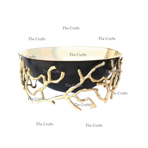 Cuenco para servir de color dorado de acero inoxidable con soporte de latón Cuenco decorativo de calidad superior a precios aceptables - Product Image 5