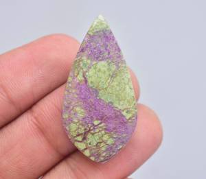 Purpurite พลอยหลังเบี้ยขายส่ง Purpurite กับงู,อัญมณีหลวมขายส่ง Cabochon งูคู่หลวม - Product Image 5
