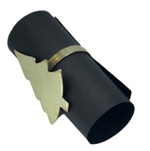 Plata de Metal de hierro decoración de la Mesa de mejor venta de copo de nieve diseño de forma de anillo de servilleta cocina Uso de decoración de Metal anillo de servilleta - Product Image 5