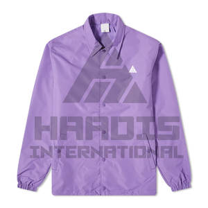 โค้ชแจ็กเก็ตสีดำล้วนเสื้อโค้ทเสื้อแจ็คเก็ตโค้ชสำหรับผู้ชายขนาดพิเศษโลโก้ออกแบบได้ตามที่ต้องการ - Product Image 2