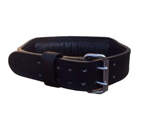 เข็มขัดยกน้ำหนักหนังวัวง่ามสีดำสองง่ามพร้อมโลโก้แบบกำหนดเองระบายอากาศได้ดีสำหรับการฝึกออกกำลังกายของผู้ชาย - Product Image 1