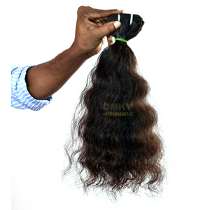 Mejor cutícula alineada 100% Extensiones de cabello Remy humano Sin procesar Onda recta Color de cabello natural Extensión de cabello indio OMKV - Product Image 3