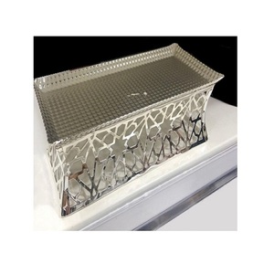 Plateau de service rond pour desserts en marbre et métal de qualité supérieure, plateau à chocolat et à nourriture aux prix les plus bas - Product Image 2