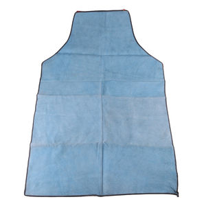 Delantal de soldadura de cocina industrial Uniforme de mezclilla de poliéster sin mangas con logotipo personalizado con correa para uso en restaurante - Product Image 1