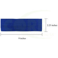 Diadema deportiva fina de Color azul, cinta elástica para el pelo, para Yoga, Fitness, para el sudor, venta al por mayor