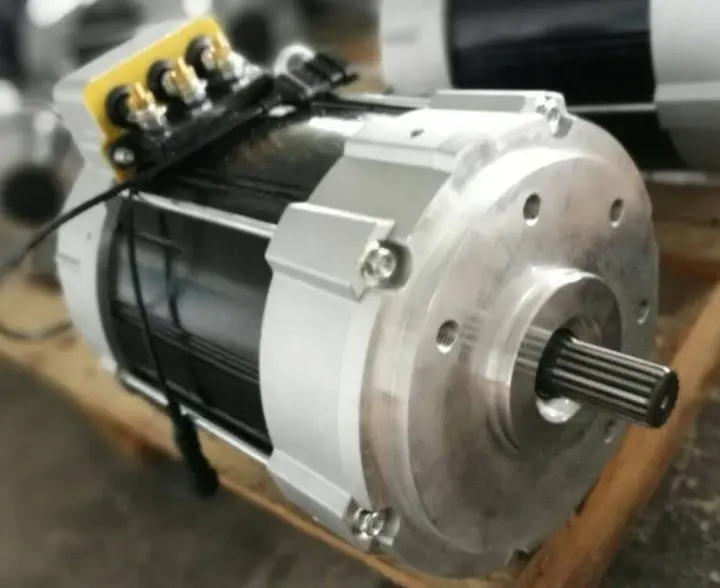 The Electric Car Motor 72V 12KW Speed 60km/h Work with Curtis 1238 Controller Assembly