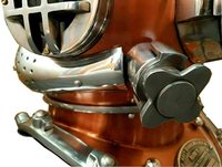 Nouveau casque de plongée personnalisé, modèle Vintage et Unique, marquage nautique V, décor en cuivre et laiton, pour plongée sous-marine avec look premium