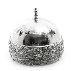 Cazuelas de acero inoxidable aisladas, olla caliente, olla caliente redondeada de diseño para servir comida, olla caliente para el hogar, Hotel, restaurante, artículo de uso - Product Image 1