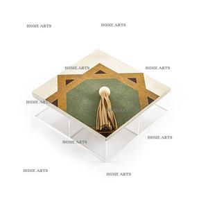 Handmade Acrylic <b>Sweets</b> <b>Box</b> With Wood Lid Classic Design Customized Size Snacks Dessert <b>Box</b> At Lowest Price - Product Image 1