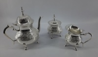 Set Kopi & Teh Rumah kustom terbaru berlapis perak dengan tutup dekoratif kuningan tinggi dibuat dari logam