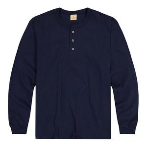 Henley เสื้อคอเสื้อมีกระดุมแบบคลาสสิกสำหรับผู้ใหญ่แฟชั่นผ้าฝ้าย100% ลำลองรัดรูปแห้งเร็ว - Product Image 3