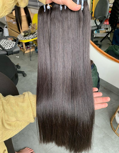 Cabello Virgen Remy Vietnamita Liso Sedoso de Donante, Doble Trama a Máquina, Trama Simple, Liso Natural y Suave - Product Image 2