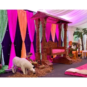 Jhoola สำหรับเจ้าสาวที่สวยงามสำหรับการตกแต่งงานแต่งงานของชาวอินเดีย Mehndhi/Garba แกว่งและ Sangeet ของตกแต่งงาน jula USA - Product Image 1