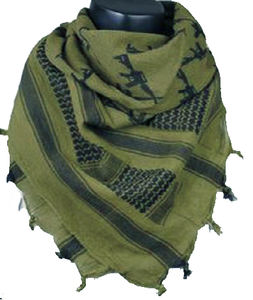 Popular Olive Green Shemagh Scarf 100% Cotton Soft Breathable Quality Multipurpose Head Scarf - Product Image 3