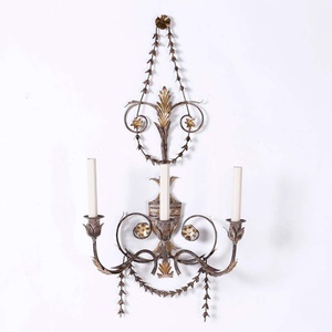 Antique Italian Brass Gilt <b>Wall</b> <b>Sconces</b> Traditional Design Ceiling Mount Home Decor 100% Handmade Indoor Living Room - Product Image 2