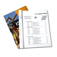 Impression de catalogues personnalisés en quadrichromie (CMYK) avec couverture souple et fixation par attaches métalliques