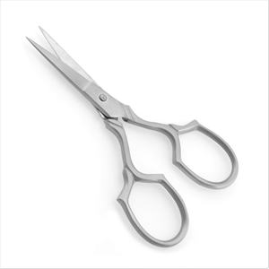 Ciseaux de broderie de fantaisie pour cuticules, pour visage, coupe lisse et incurvée, fait en acier inoxydable, design imprimé à points pointus - Product Image 5