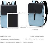 Sac à dos WindTook en gros, sac à dos pour ordinateur portable, unisexe, sac à dos pour étudiants, avec port de charge USB, pour le collège, les voyages, le travail, bleu