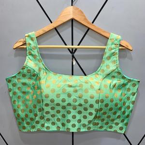 Blusa de chifón con bordado de encaje para mujer, blusa de chifón con bordado de encaje, color Rojo - Product Image 5