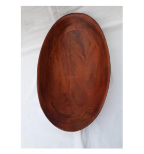 Cuenco de madera pulida Natural 100%, cuenco único desechable para servir masa para uso doméstico, Hotel, restaurante, utensilios de cocina - Product Image 3